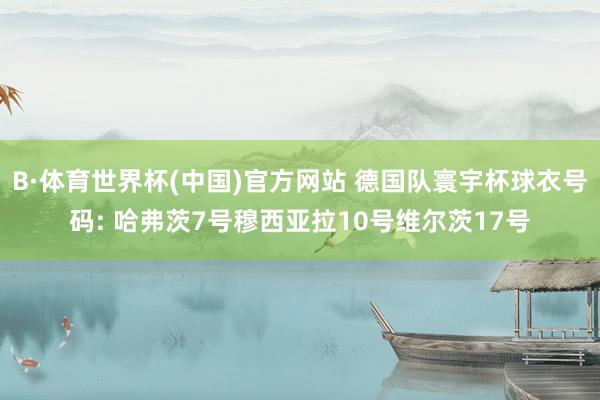 B·体育世界杯(中国)官方网站 德国队寰宇杯球衣号码: 哈弗茨7号穆西亚拉10号维尔茨17号