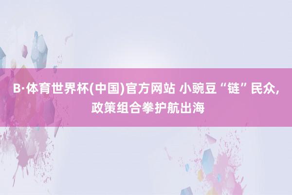 B·体育世界杯(中国)官方网站 小豌豆“链”民众, 政策组合拳护航出海