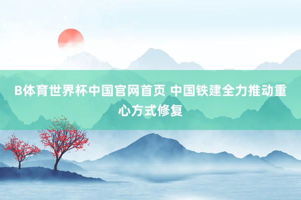 B体育世界杯中国官网首页 中国铁建全力推动重心方式修复