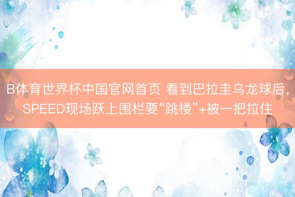 B体育世界杯中国官网首页 看到巴拉圭乌龙球后，<a href=